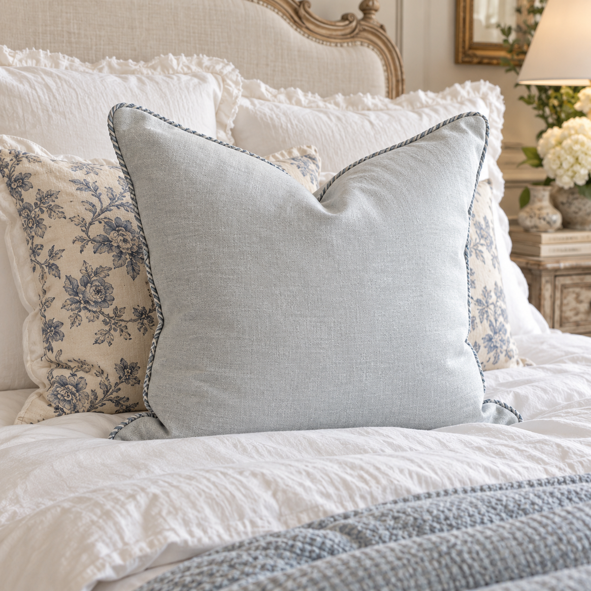 Stone Cotton Canvas Cushion 50cm x 50cm