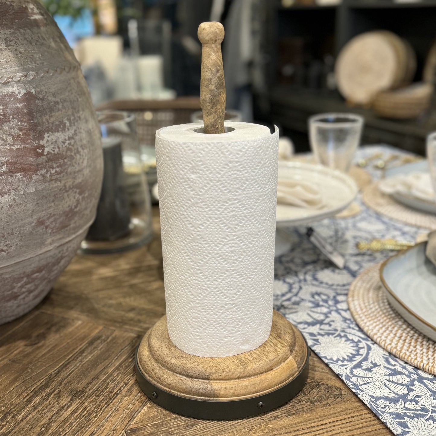 Wooden Paper Towel Holder HOME by MB