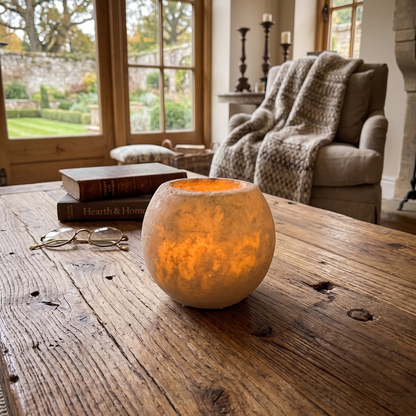 Hand-carved Darma Onyx Candle Holder - Small
