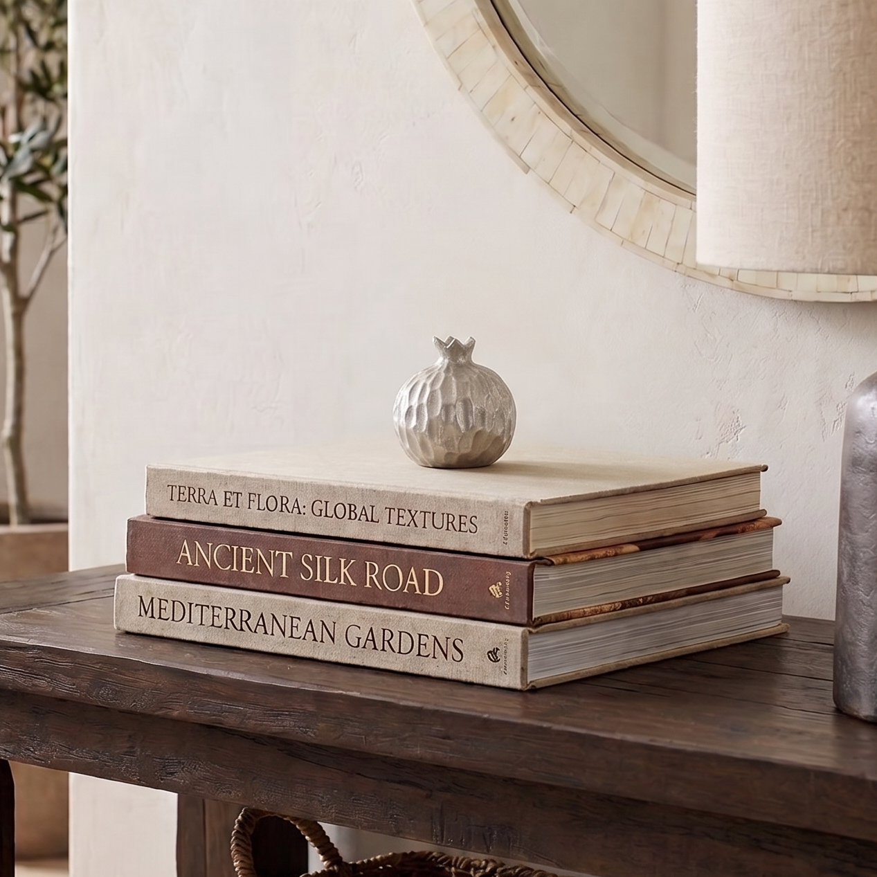 Silver Decorative Pomegranate