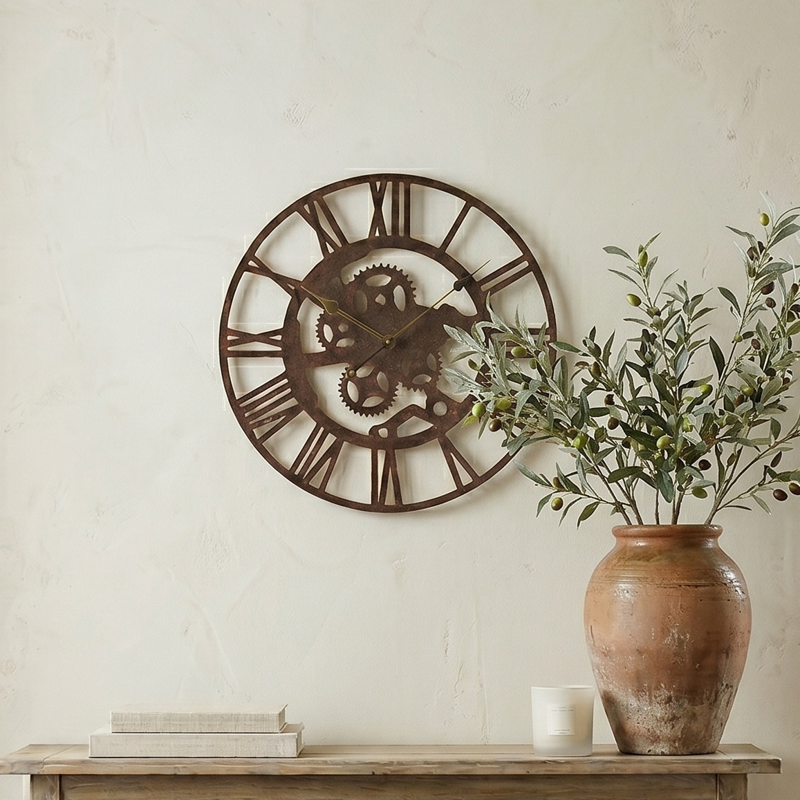 Iron Cut Out Wall Clock