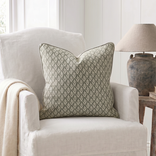 Pavia Moss Green Cushion 50cm x 50cm