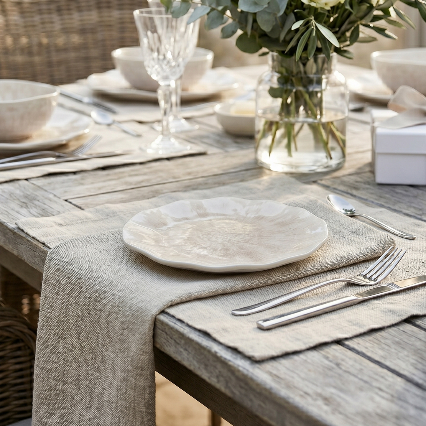 Ivory Melamine Plate - Small