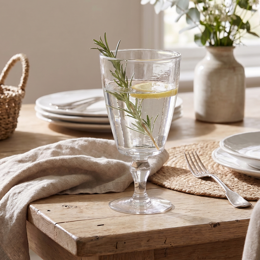 Handmade Vitro Textured Wine Glass