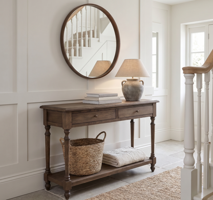 Claude Oak Timber Console - In Stock & Ready To Ship
