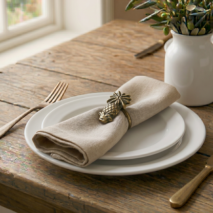 Pineapple Brass Napkin Ring
