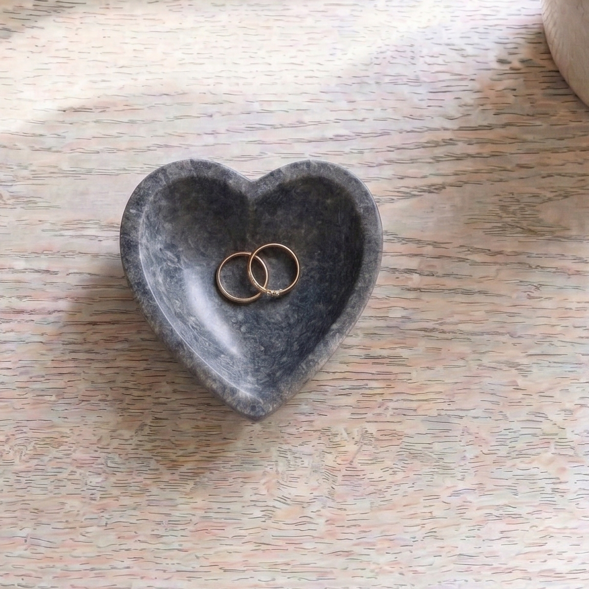 Marble Heart Trinket Dish