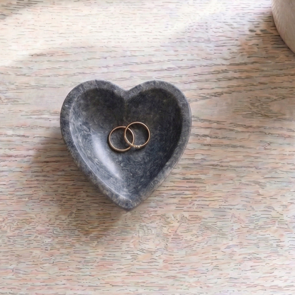 Marble Heart Trinket Dish