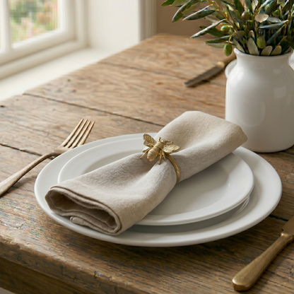 Bee Brass Napkin Ring