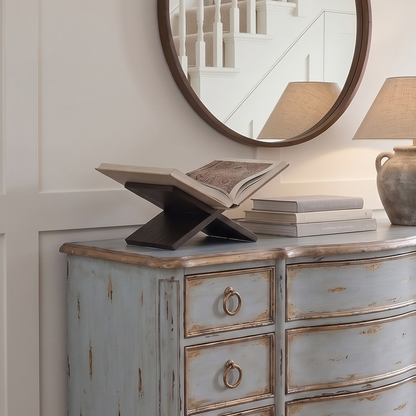 Black Timber Book Display Stand