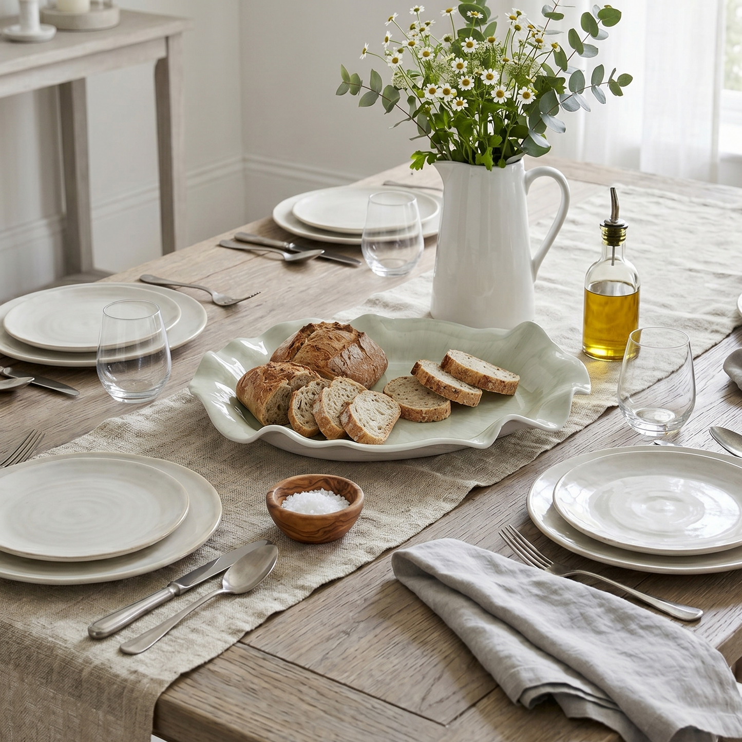 Seafoam Melamine Platter