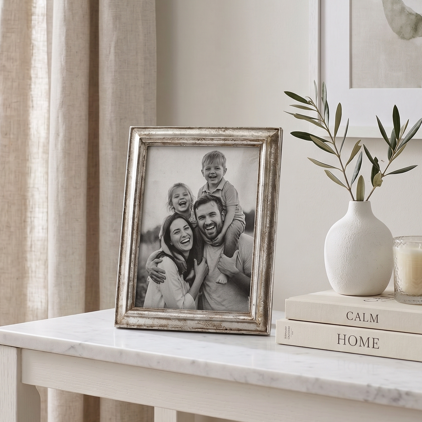 Ridley Bevelled Silver Photo Frame 5" x 7"