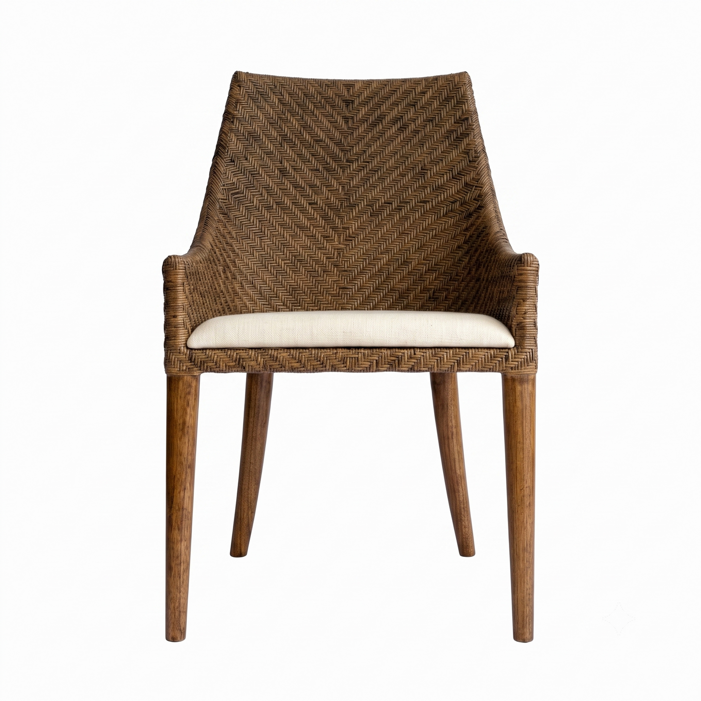 Amelie Rattan & Timber Chair