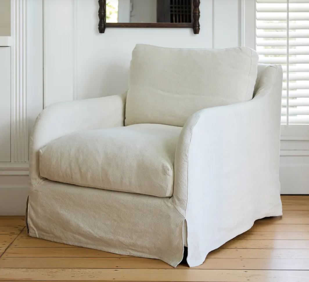 Hastings Slip Cover Armchair  -  In Stock & Ready To Ship