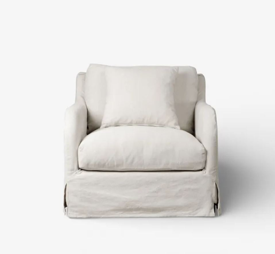 Hastings Slip Cover Armchair  -  In Stock & Ready To Ship