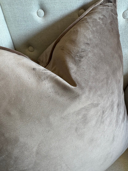 Mocha Velvet Cushion 55cm x 55cm