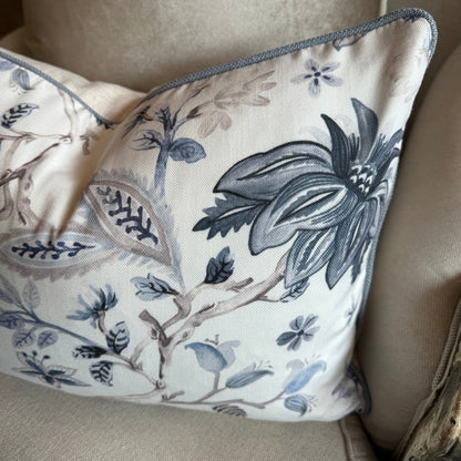 Azure Blossom Cushion Lumbar 50cm x 30cm