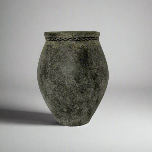Sorgues Distressed Grey Terracotta Pot