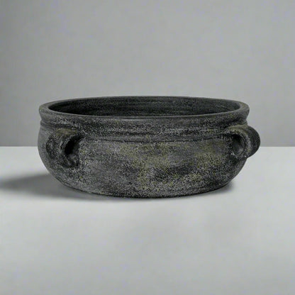 Delphi Dark Grey Distressed Terracotta Bowl
