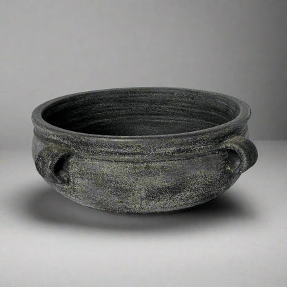 Delphi Dark Grey Distressed Terracotta Bowl