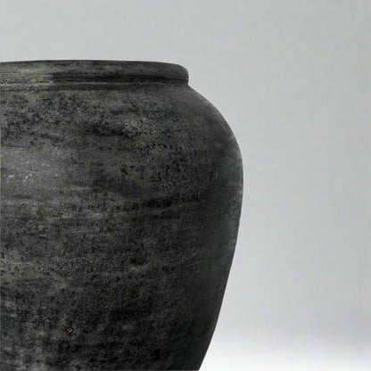 Marcello Distressed Dark Grey Terracotta Pot