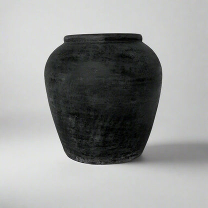 Marcello Distressed Dark Grey Terracotta Pot