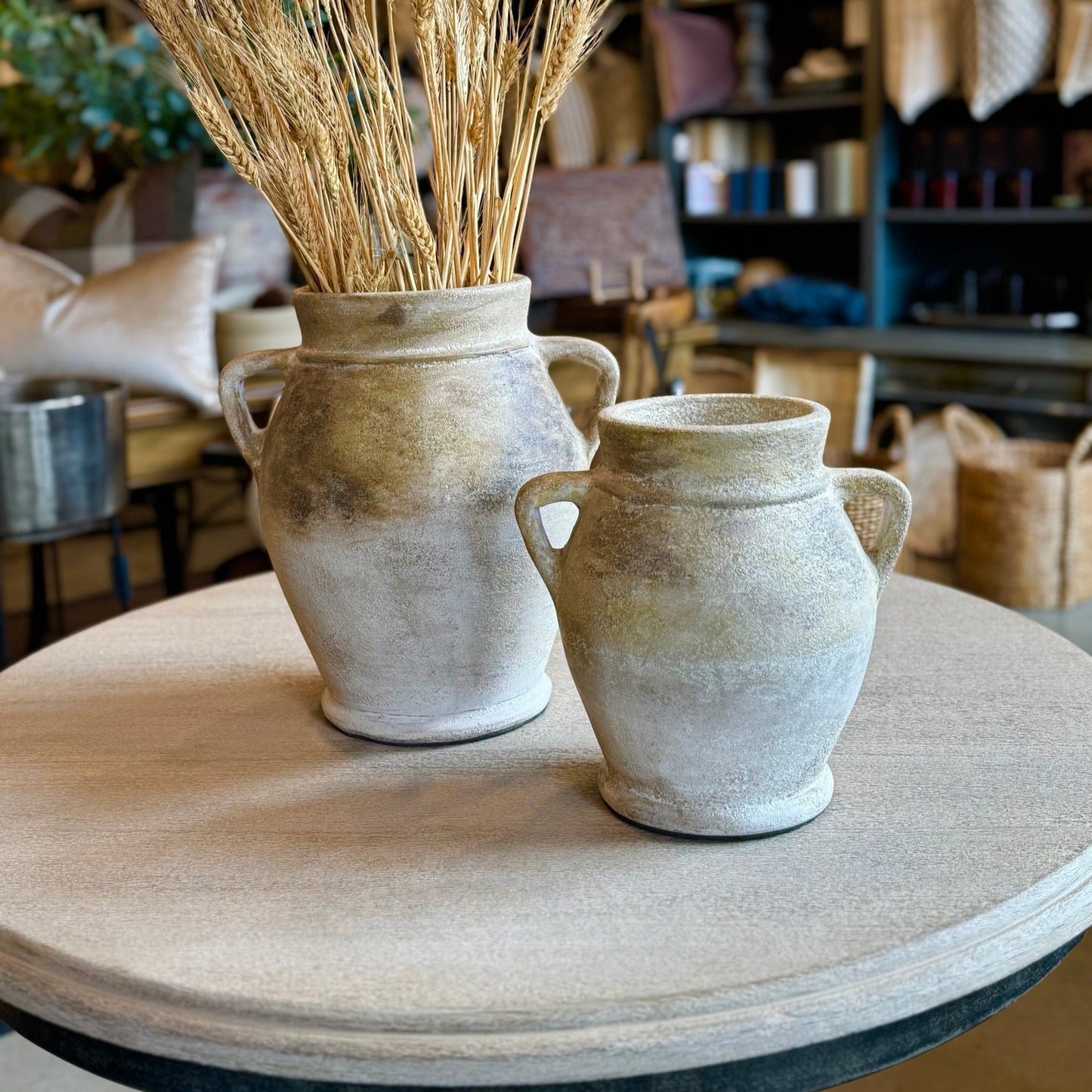 Lille Distressed Terracotta Vase - Large
