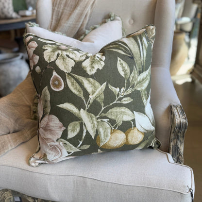 Magnolia & Fig Linen Cushion 50cm x 50cm