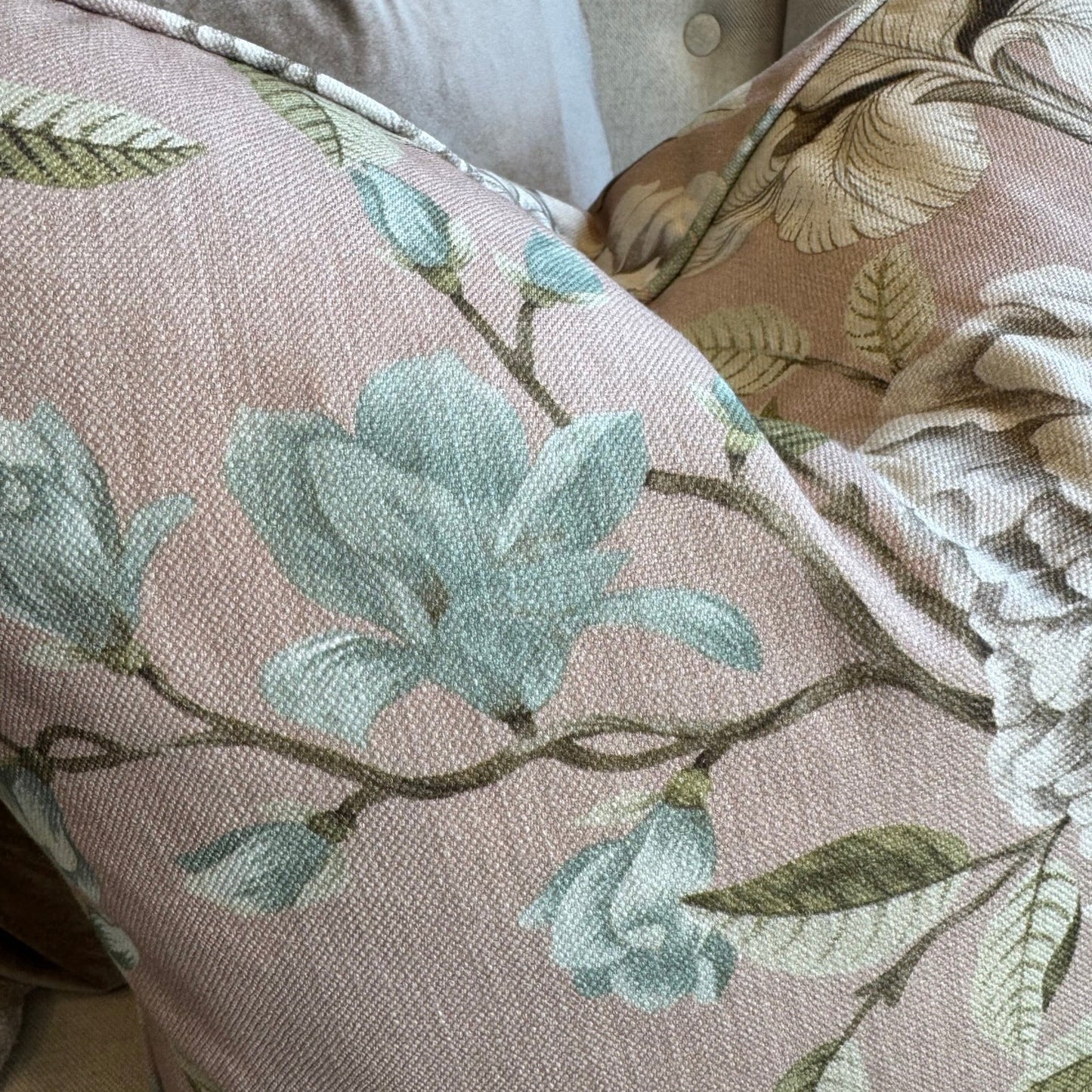 Audrey Dusty Rose Floral Cushion 50cm x 50cm