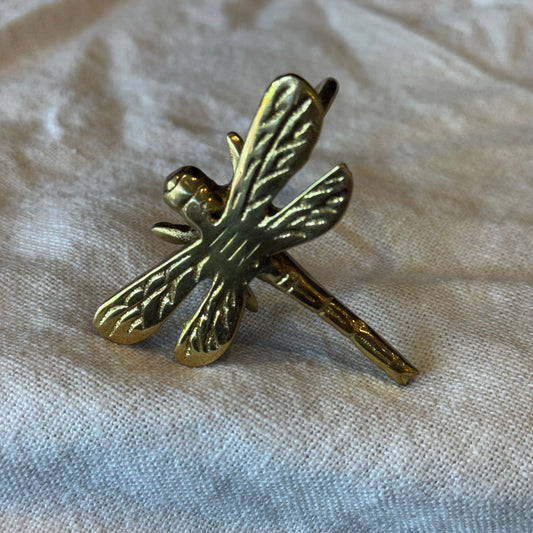 Dragonfly Brass Napkin Ring