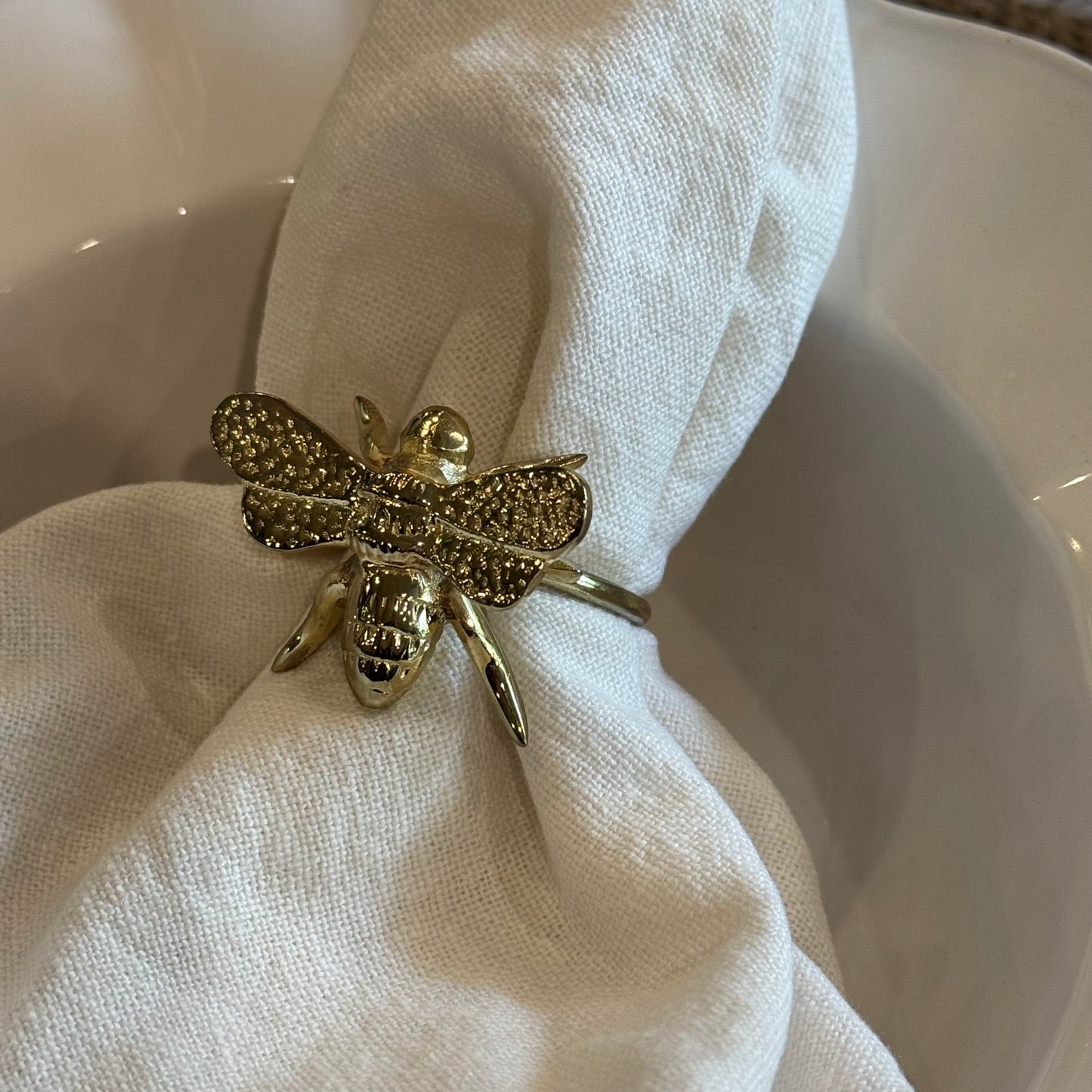 Bee Brass Napkin Ring