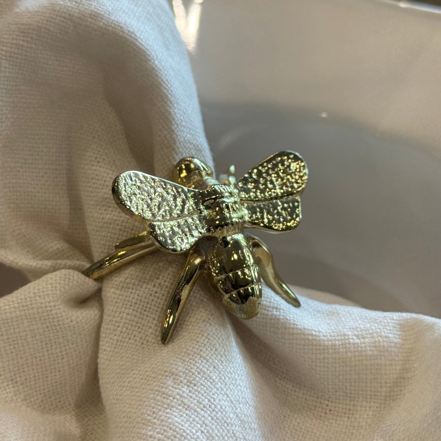 Bee Brass Napkin Ring