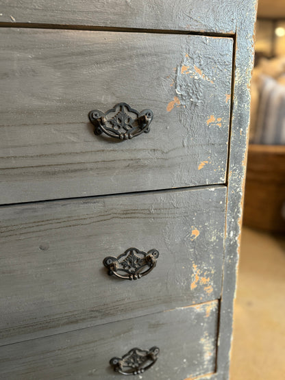 Andika Blue-Grey Distressed Drawers