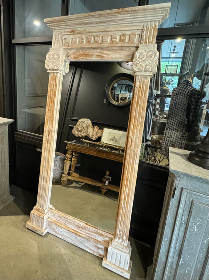 Chalais Handcarved Teak Mirror