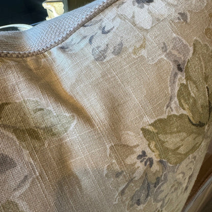 Camille Pale Yellow Floral Cushion 50cm x 50cm