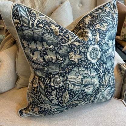 Chloe Blue Floral Cushion