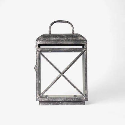 Jardin Aged Grey Lantern - Small
