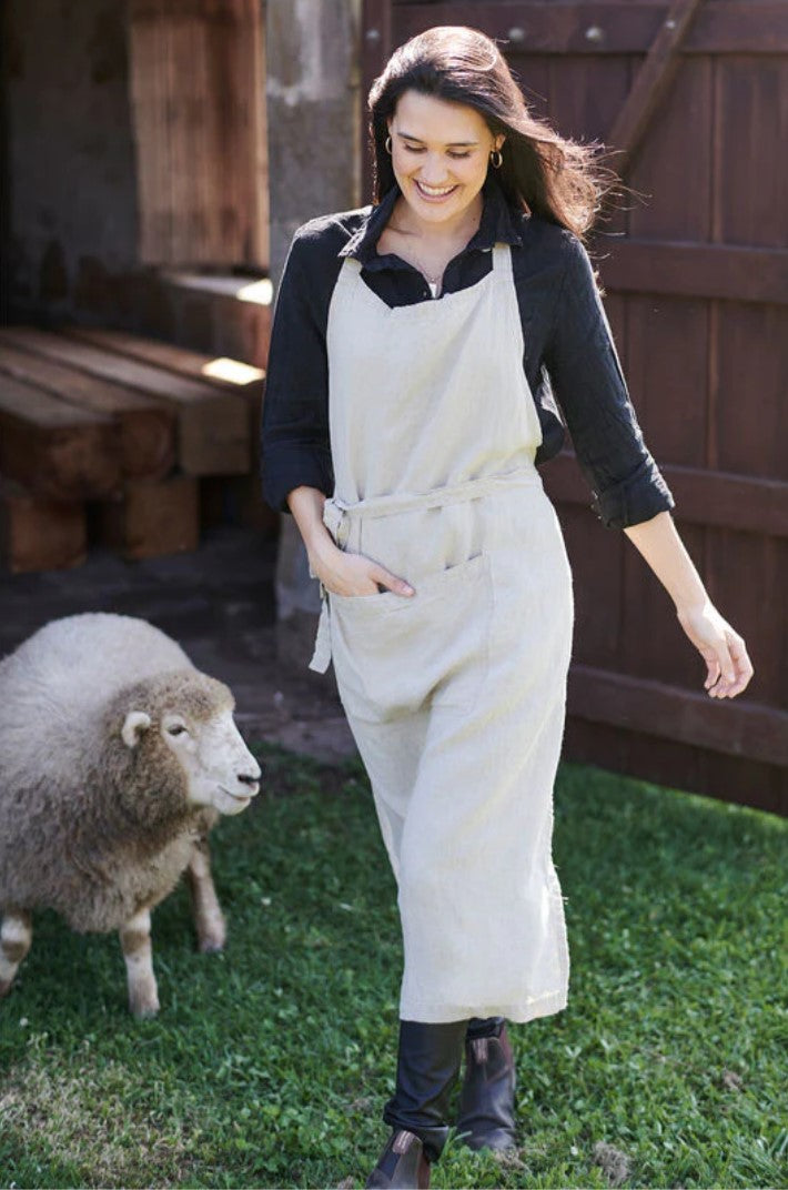 Natural Linen Apron