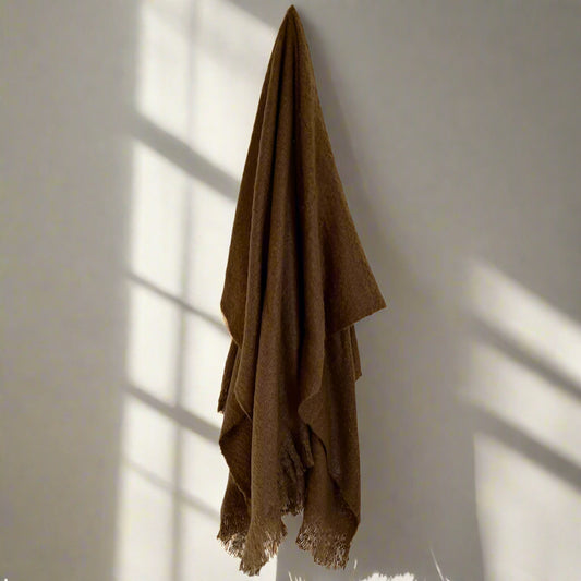 Cognac Brown Throw