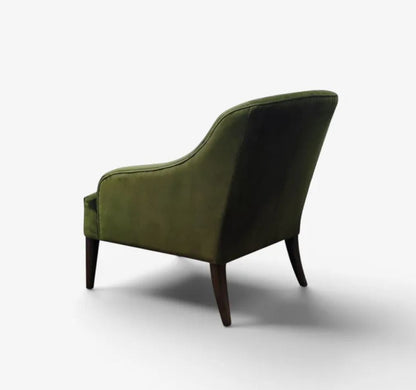 Luna Velvet Armchair - Olive   In Stock & Ready To Ship