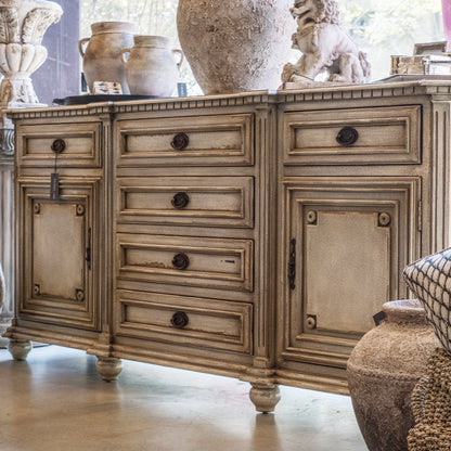 Bruges Off White Distressed Mahogany Sideboard