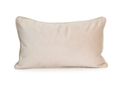 Nougat Velvet Lumbar Cushion 30cm x 50cm