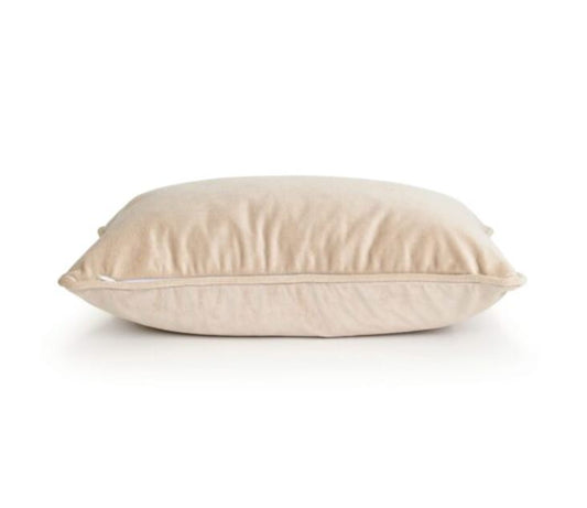 Nougat Velvet Lumbar Cushion 30cm x 50cm