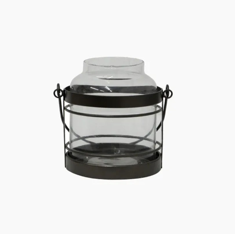 Robin Glass & Iron Lantern
