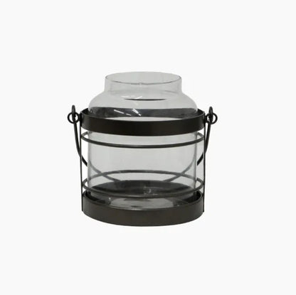 Robin Glass & Iron Lantern