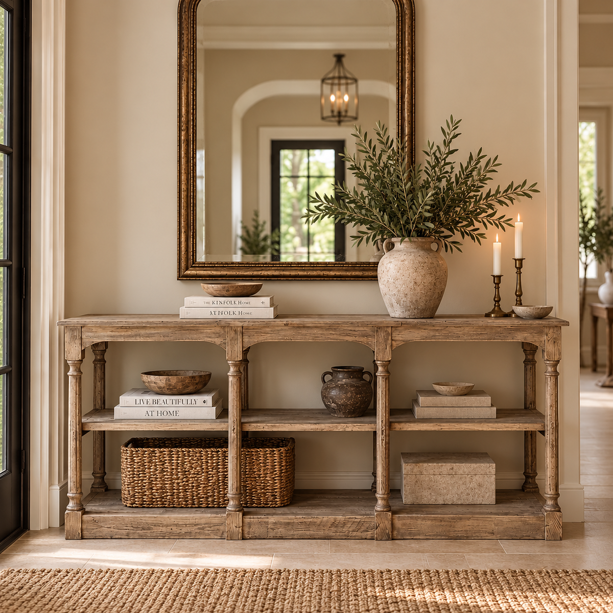 Giselle Reclaimed Oak Hall Table | In Stock & Ready To Ship