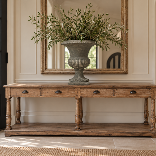 Bellagio Distressed Grey Urn - Small | In Stock & Ready To Ship