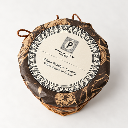 Willow White Peach & Oolong Scented Candle