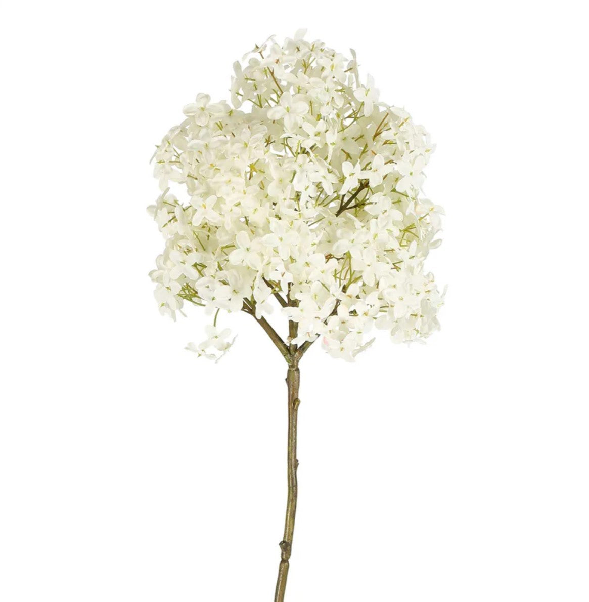 Transform your space with the realistic and luxurious White Hydrangea Spray, bringing the beauty of nature indoors. Perfect for adorning empty corners or serving as a stunning table centrepiece.