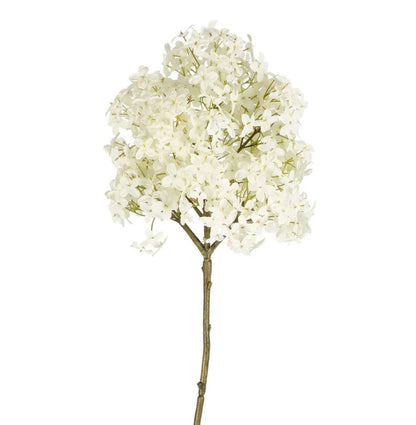 Transform your space with the realistic and luxurious White Hydrangea Spray, bringing the beauty of nature indoors. Perfect for adorning empty corners or serving as a stunning table centrepiece.